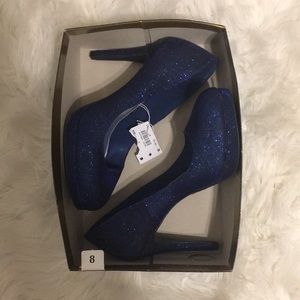 Blue Sparkly Heels